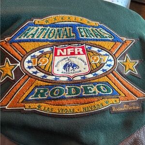 1997 National Finals Rodeo Leather Bomber Jacket